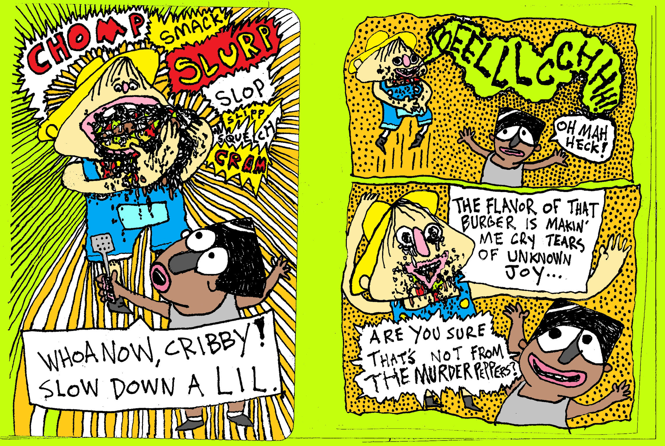 A Page from RYE CRIBBY #1 RYE CRIBBY!
